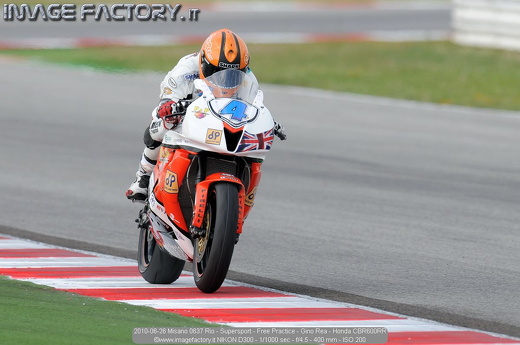 2010-06-26 Misano 0637 Rio - Supersport - Free Practice - Gino Rea - Honda CBR600RR